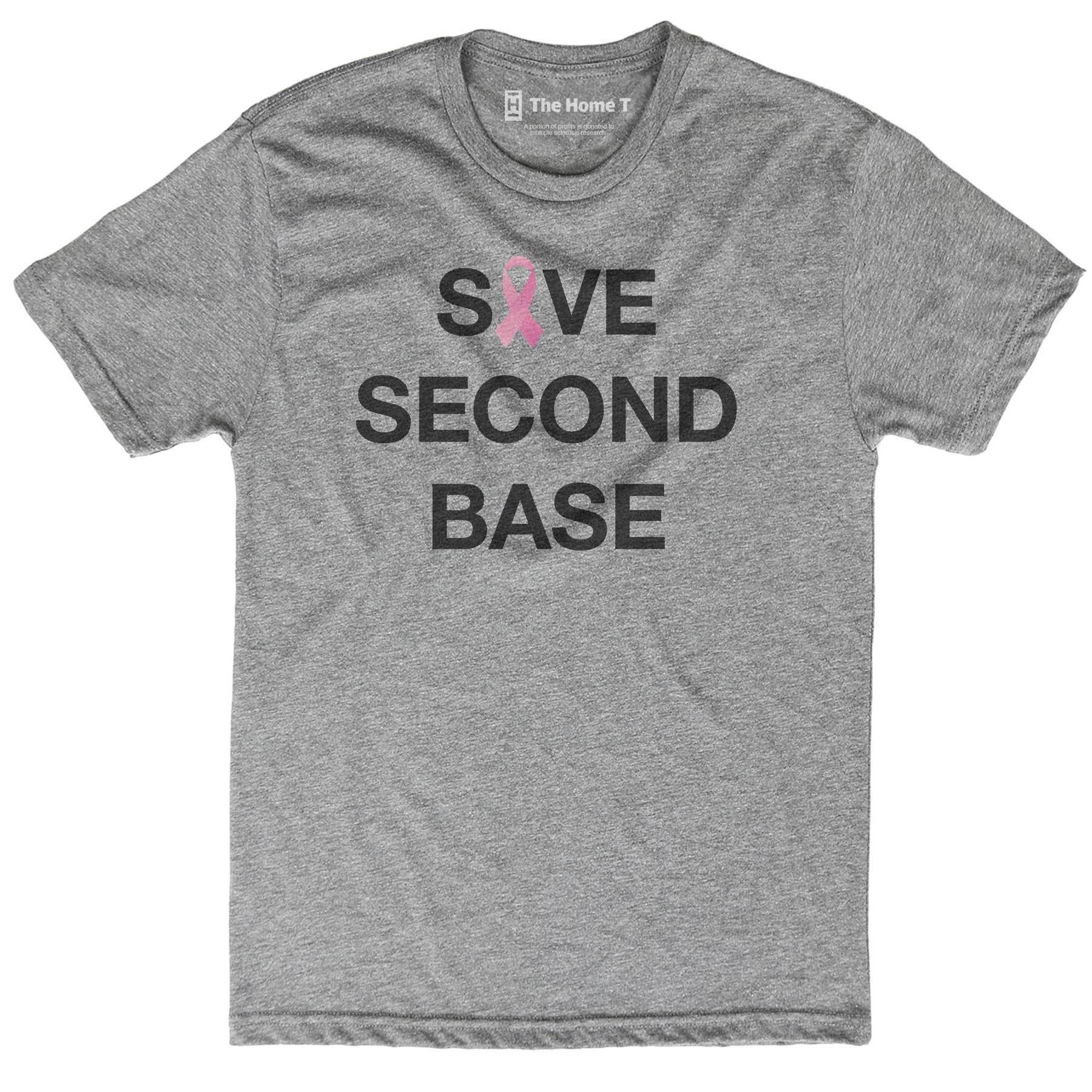 Save The Second Base Breast Cancer Awareness Baseball Shirt & Hoodie 