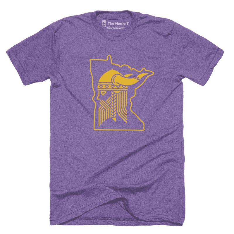 Minnesota Purple & Gold Unisex Insanely Soft T-Shirt by The Home T