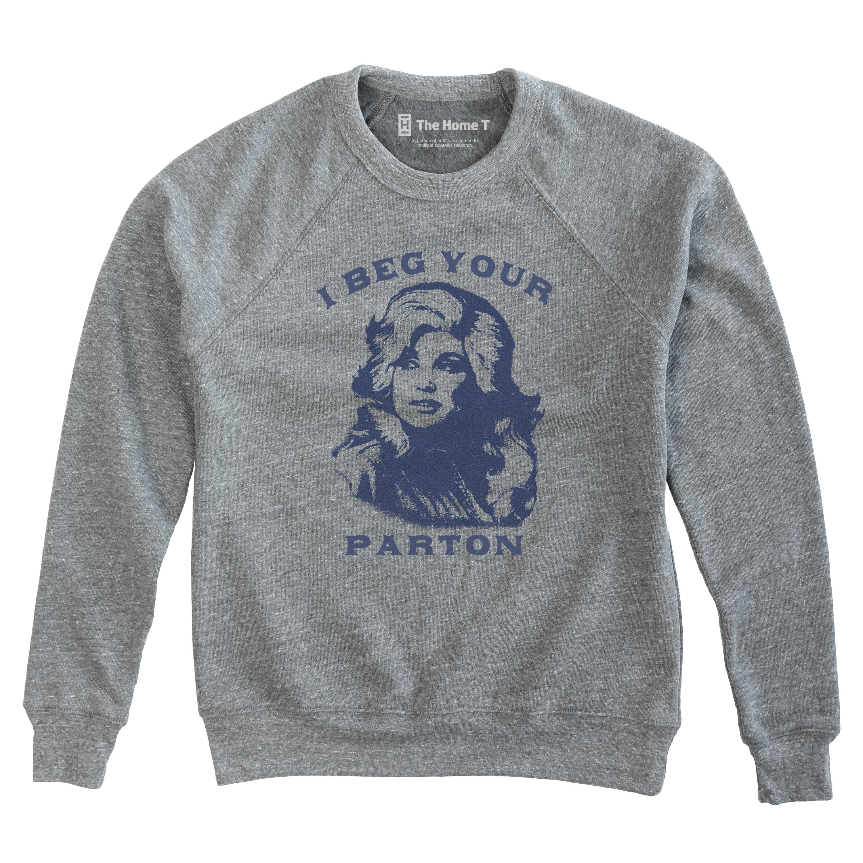 Women's I Beg popular Your Parton Cropped Fleece Pullover