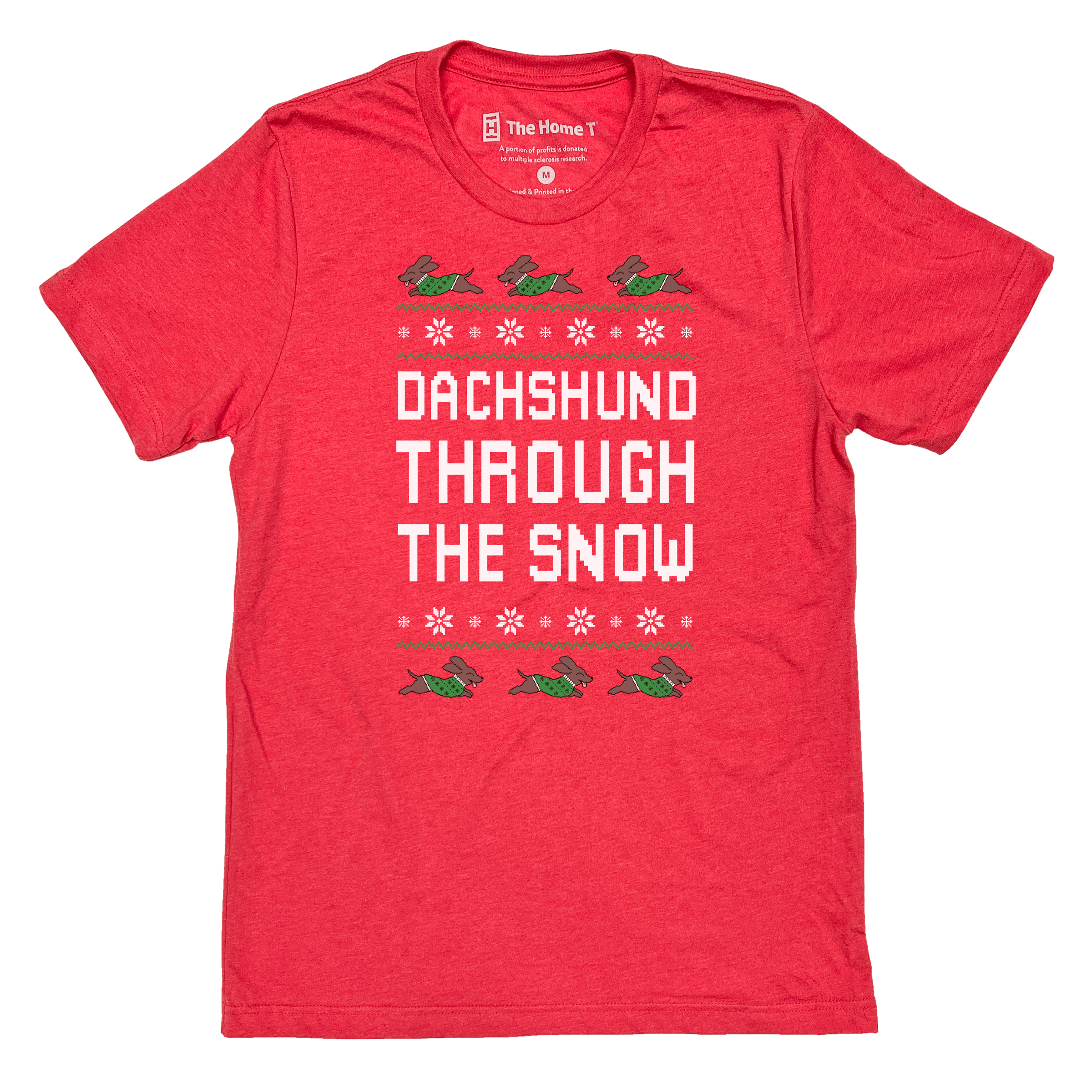 dachshund through the snow t shirt