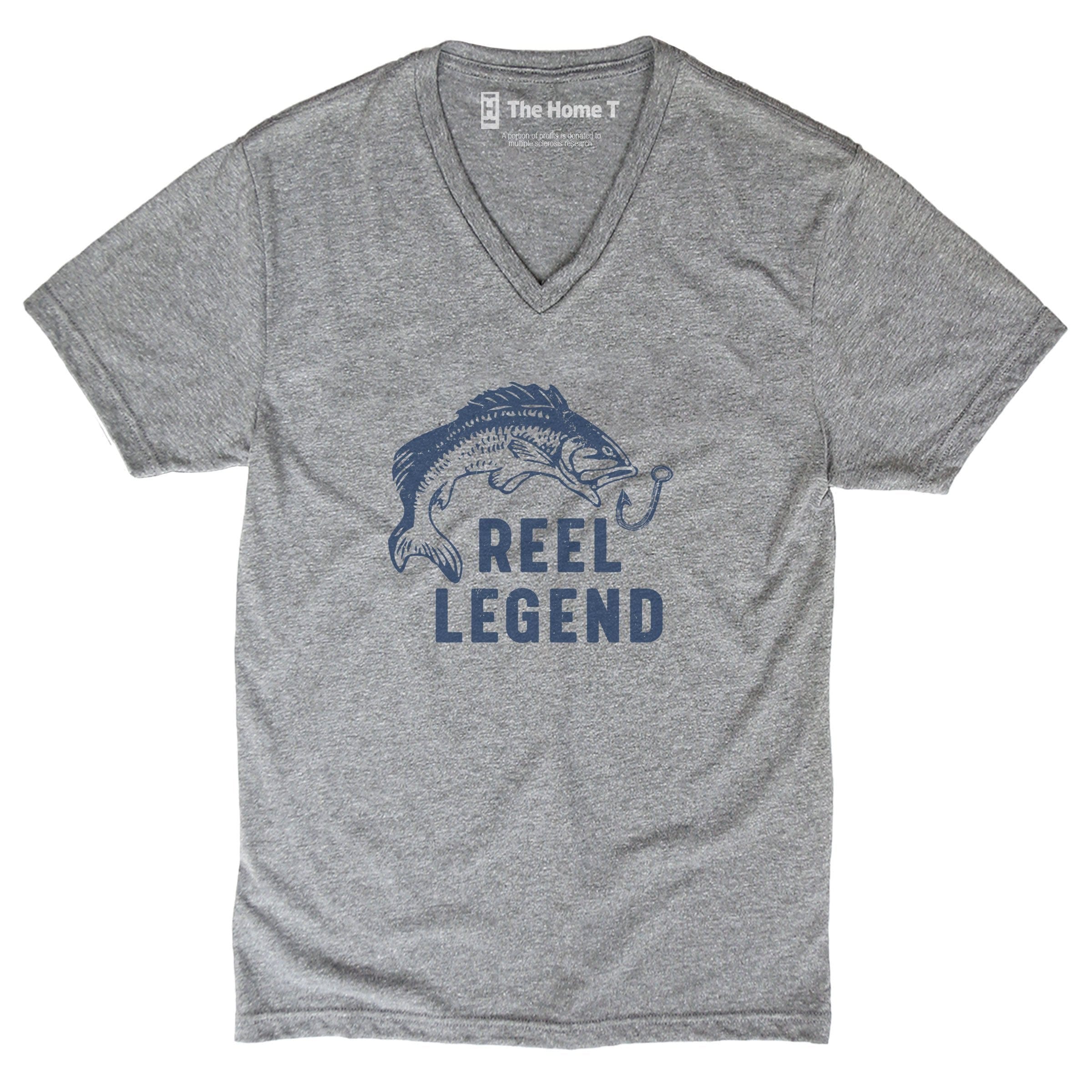 Reel Legend Grey T-Shirt, Father's Day Gift by The Home T