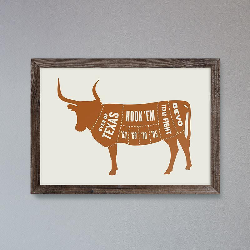 Texas Longhorn Print