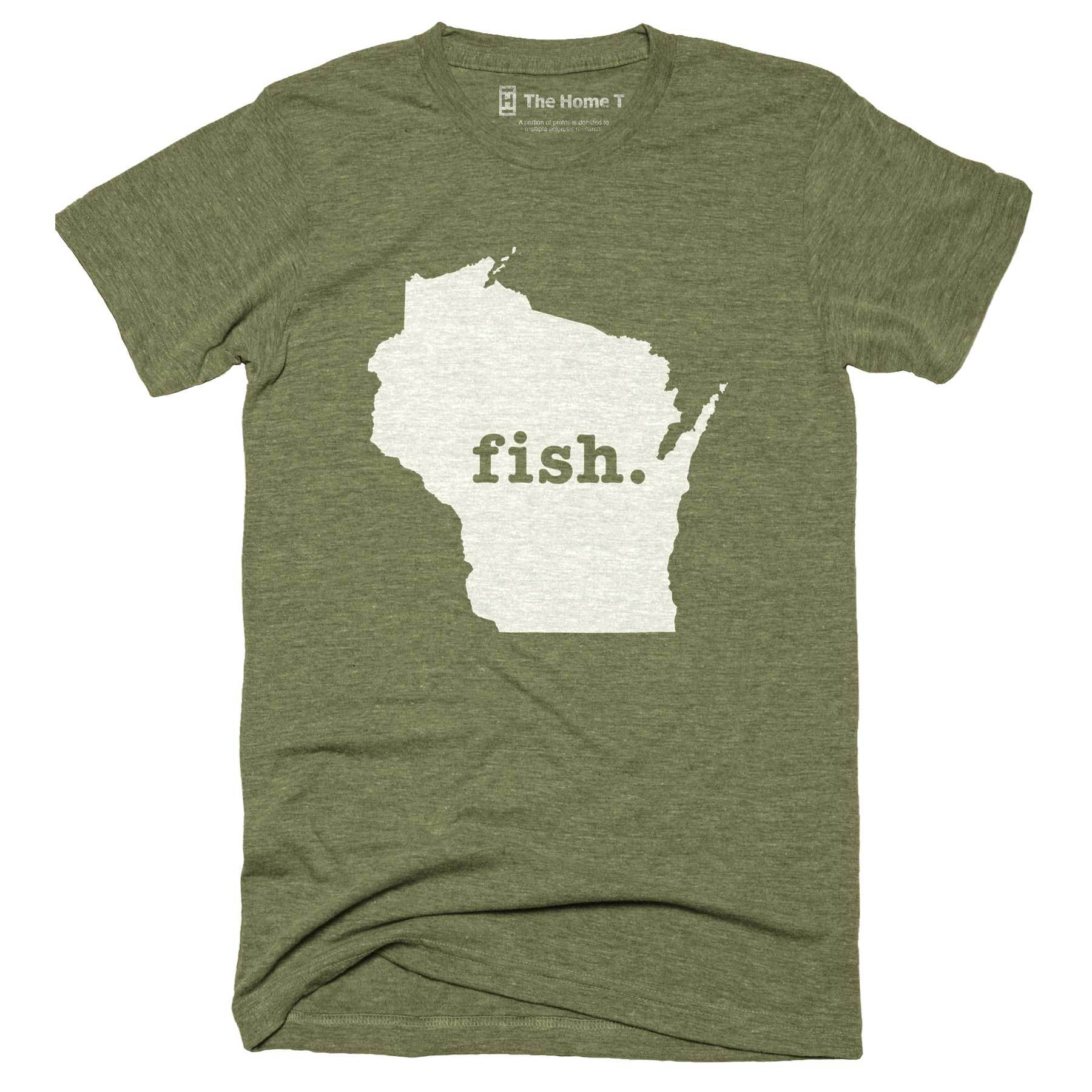 Wisconsin Fish Home T-Shirt Fishing unisex Insanely Soft T-Shirt by The Home T